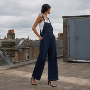 Broadwick Wide Leg Dungarees — Dungarees by YOON SYM. worn by a model.