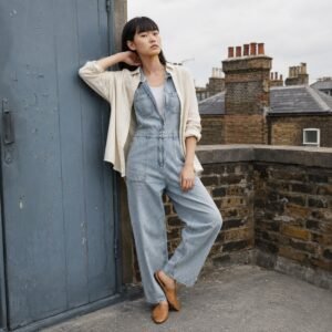 Marshall Denim Boilersuit — Dungarees by YOON SYM. worn by a model.