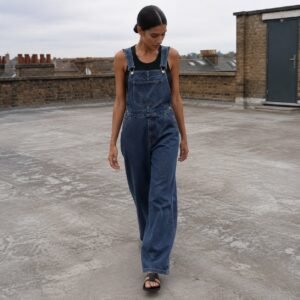 Beak Wide Leg Dungarees — Dungarees by YOON SYM. worn by a model.