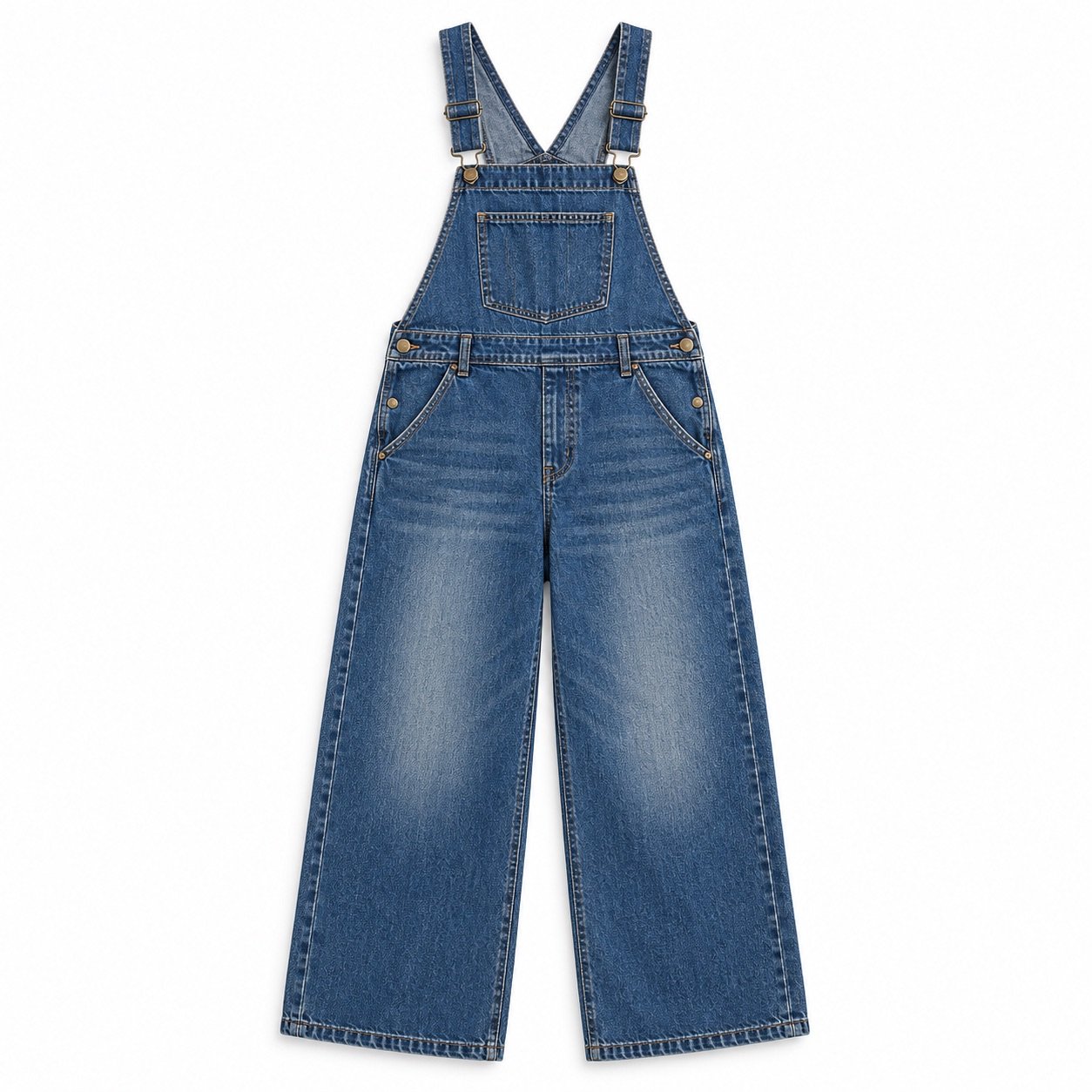 Kingly Wide Leg Dungarees — Dungarees by YOON SYM. product photograph on a white background.