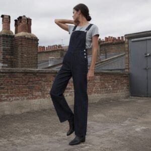 Argyll Straight Leg Dungarees — Dungarees by YOON SYM. worn by a model.