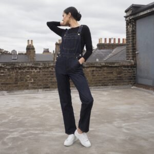 Berwick Straight Leg Dungarees — YOON SYM knitwear, product photograph