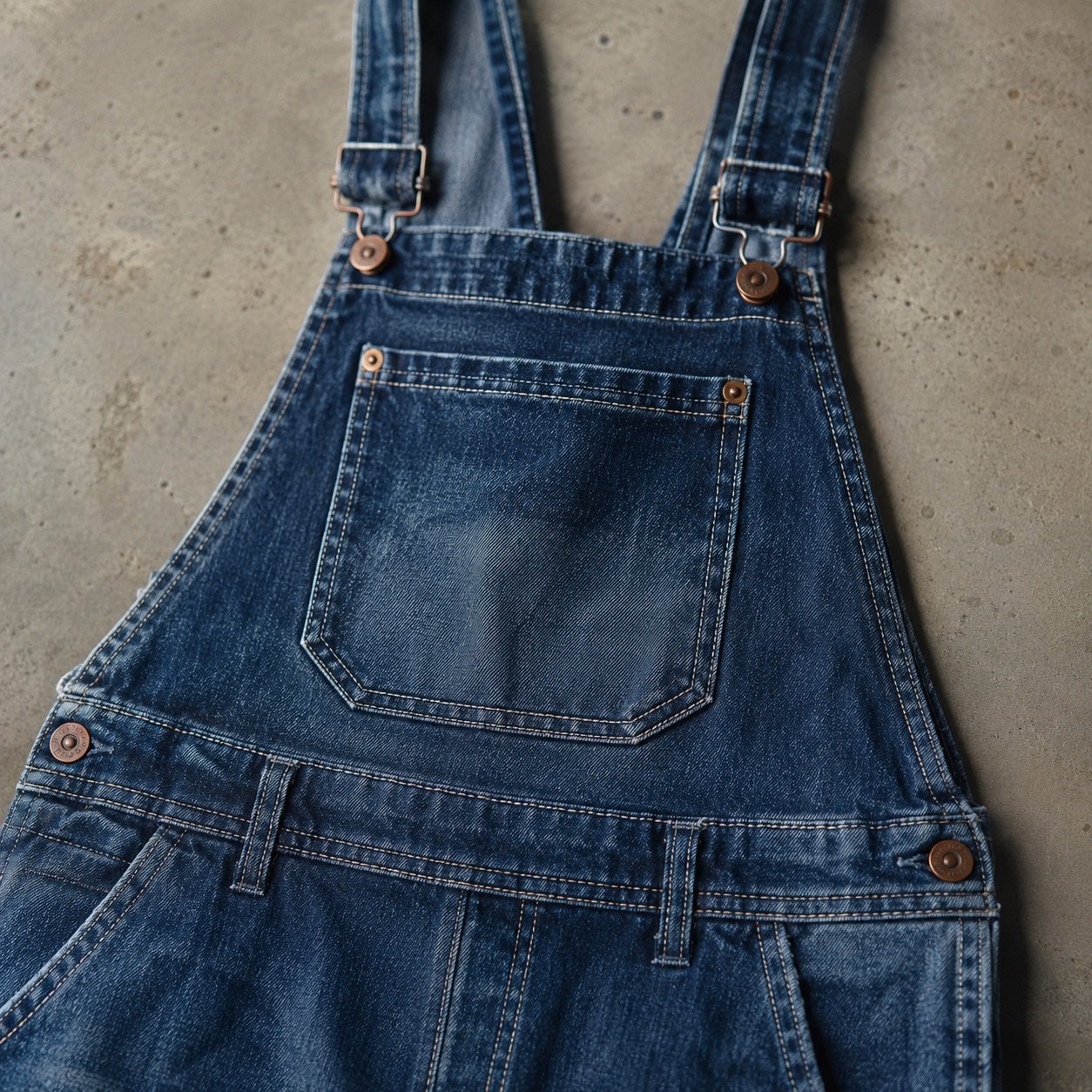 Warwick Cropped Dungarees — Dungarees by YOON SYM. close detail of the fabric and finish.