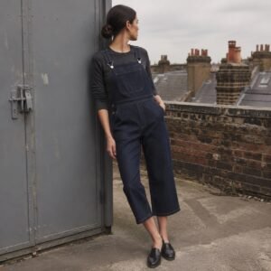Warwick Cropped Dungarees — Dungarees by YOON SYM. worn by a model.