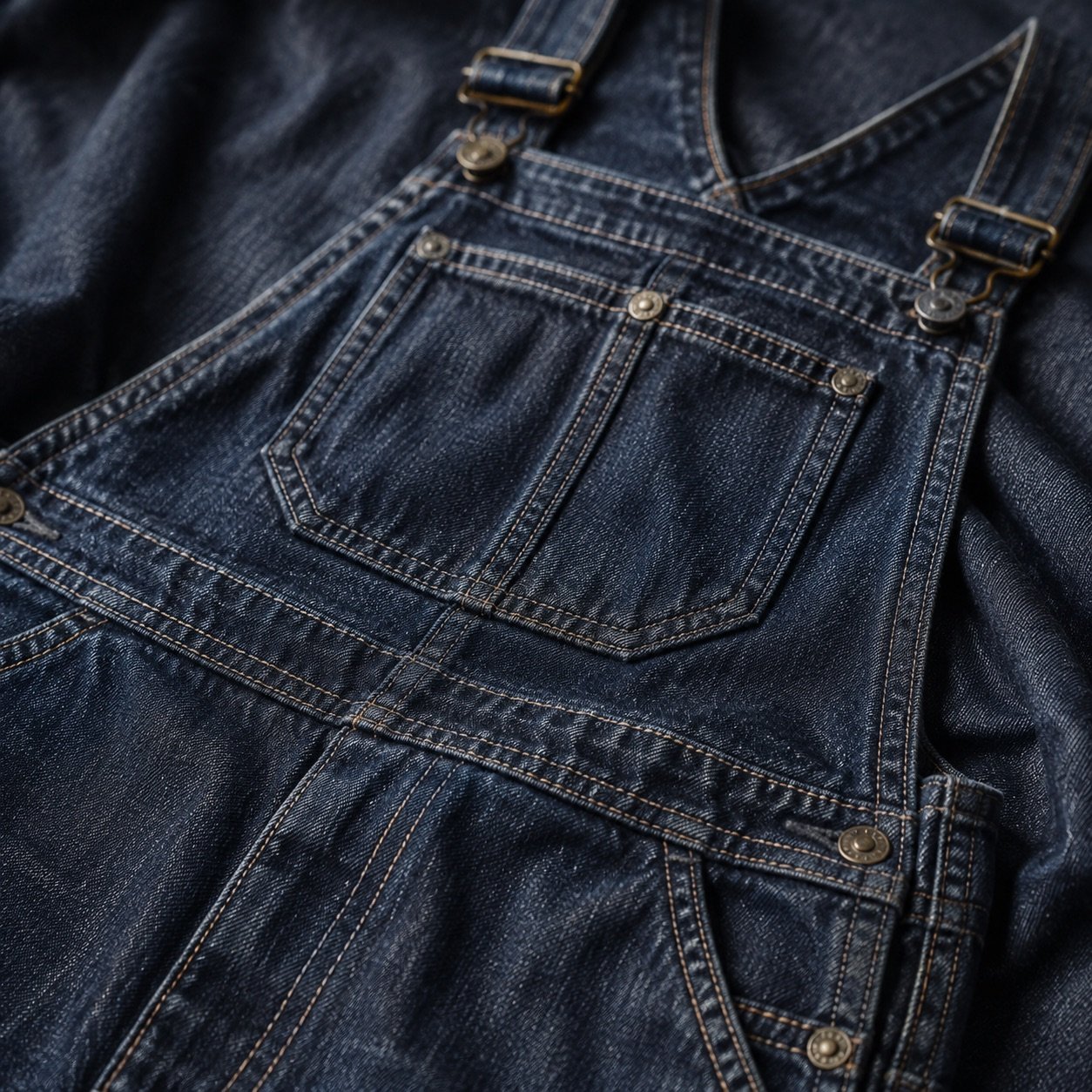 Poland Straight Leg Dungarees — YOON SYM knitwear, product photograph