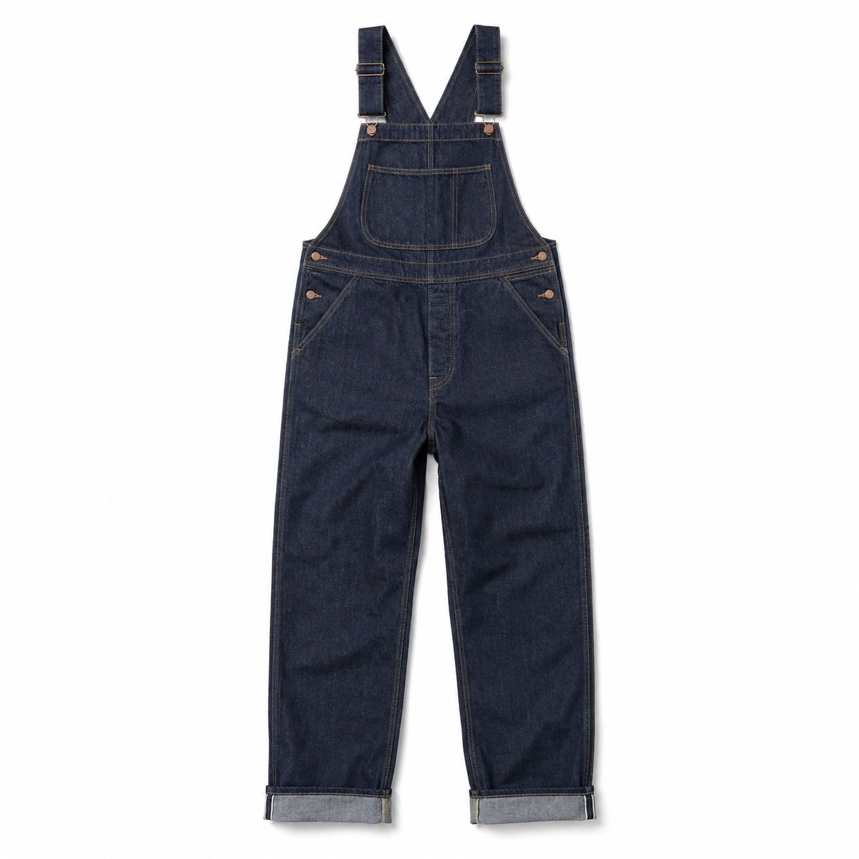 Poland Straight Leg Dungarees — YOON SYM knitwear, product photograph
