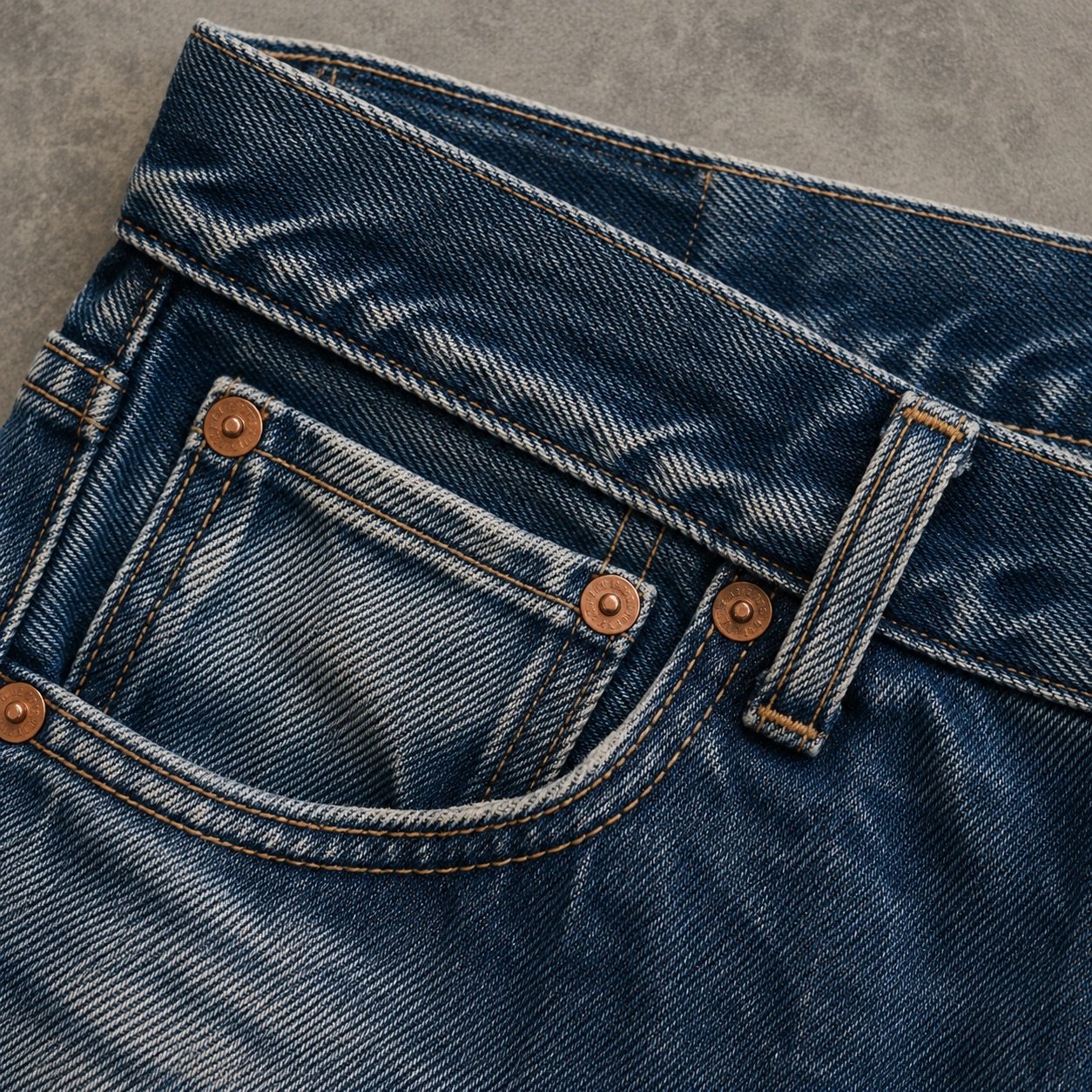 Broadwick Cropped Straight Jean — Jeans by YOON SYM. close detail of the fabric and finish.