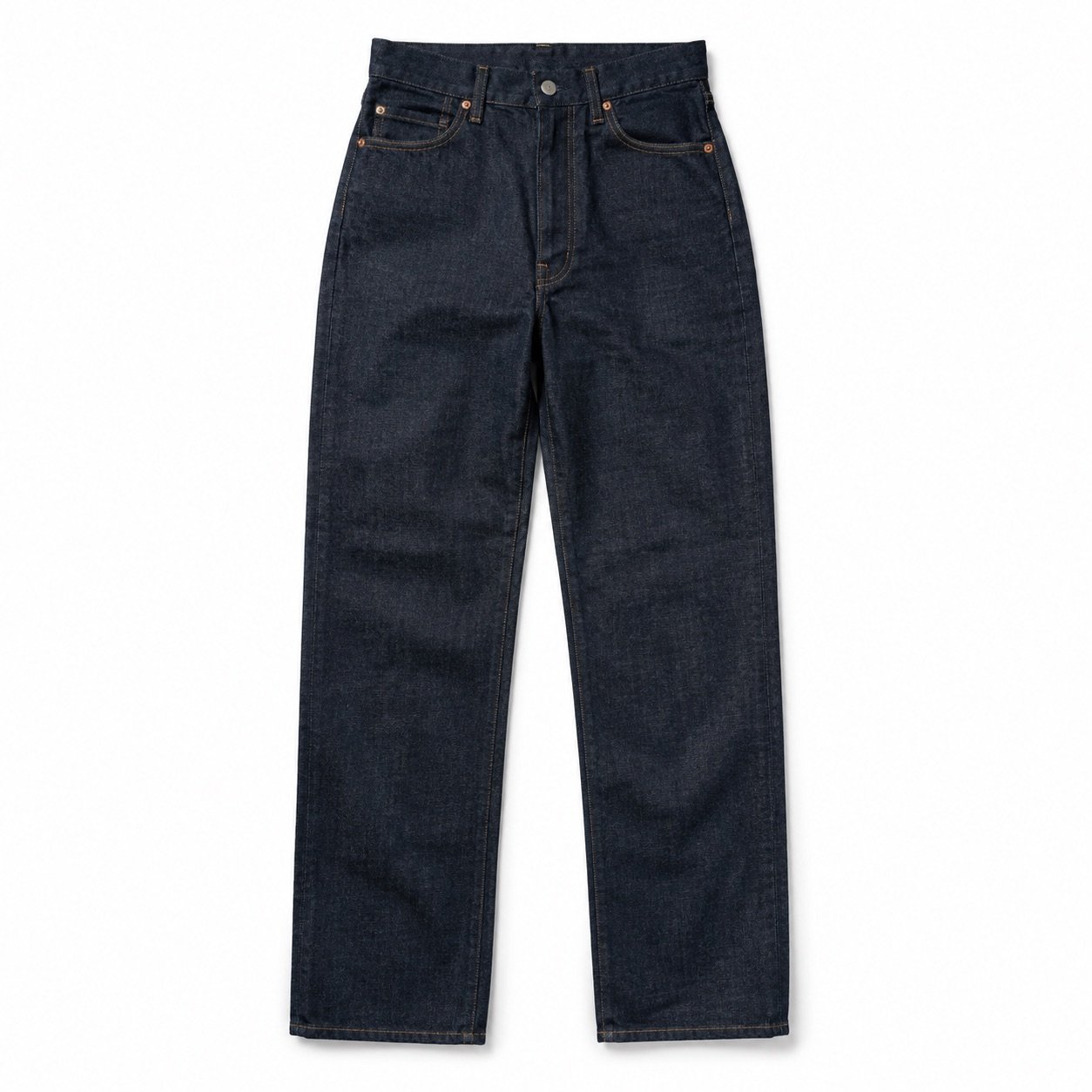 Silver High Rise Straight Jean — Jeans by YOON SYM. product photograph on a white background.