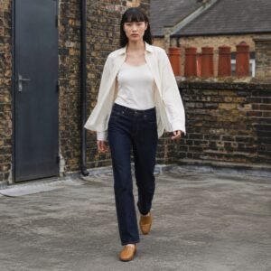 Ganton Straight Leg Jean — Jeans by YOON SYM. worn by a model.