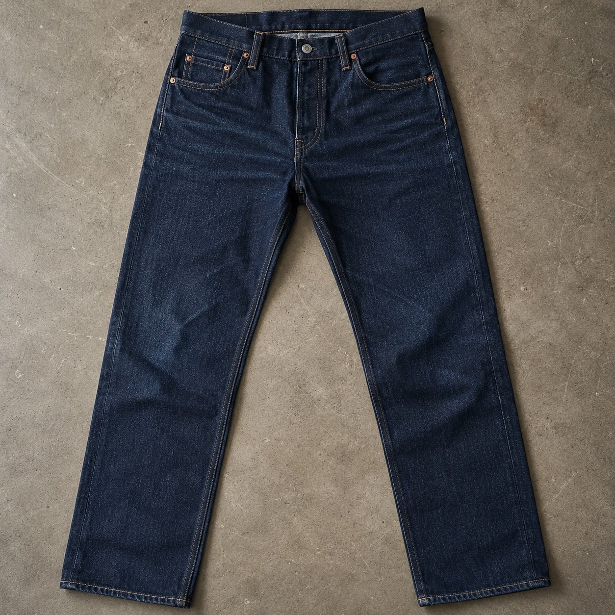 Kingly Straight Leg Jean — Jeans by YOON SYM. close detail of the fabric and finish.
