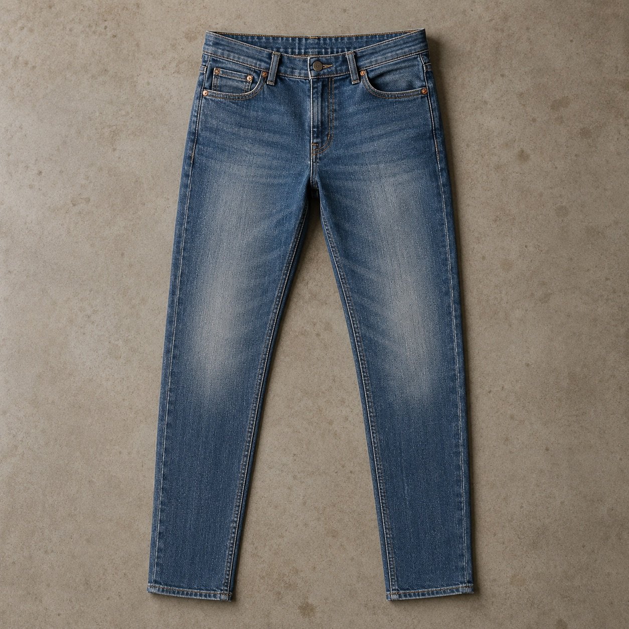 Berwick Slim Tapered Jean — Jeans by YOON SYM. close detail of the fabric and finish.