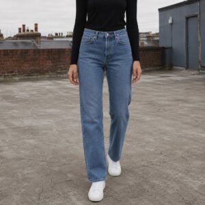 Marshall Straight Leg Jean — Jeans by YOON SYM. worn by a model.