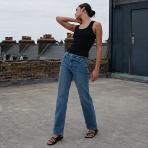 Broadwick Straight Leg Jean — Jeans by YOON SYM. worn by a model.