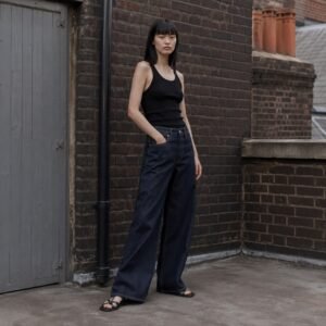 Lexington Wide Leg Jean — Jeans by YOON SYM. worn by a model.