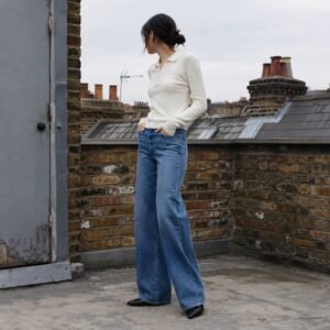 Berwick Wide Leg Jean — Jeans by YOON SYM. worn by a model.