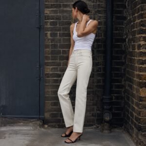 Marshall Straight Leg Jean — Jeans by YOON SYM. worn by a model.