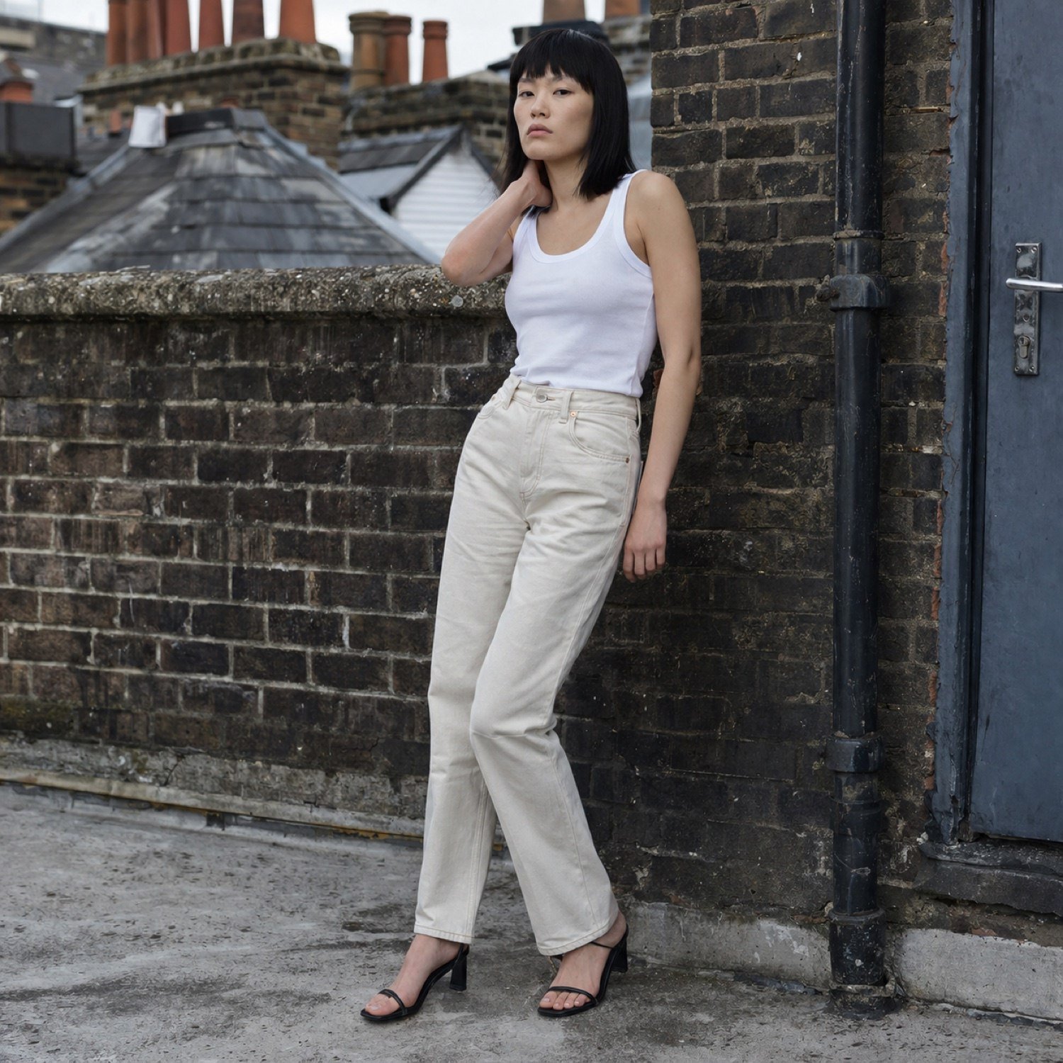 Marshall Straight Leg Jean — Jeans by YOON SYM. worn by a model.