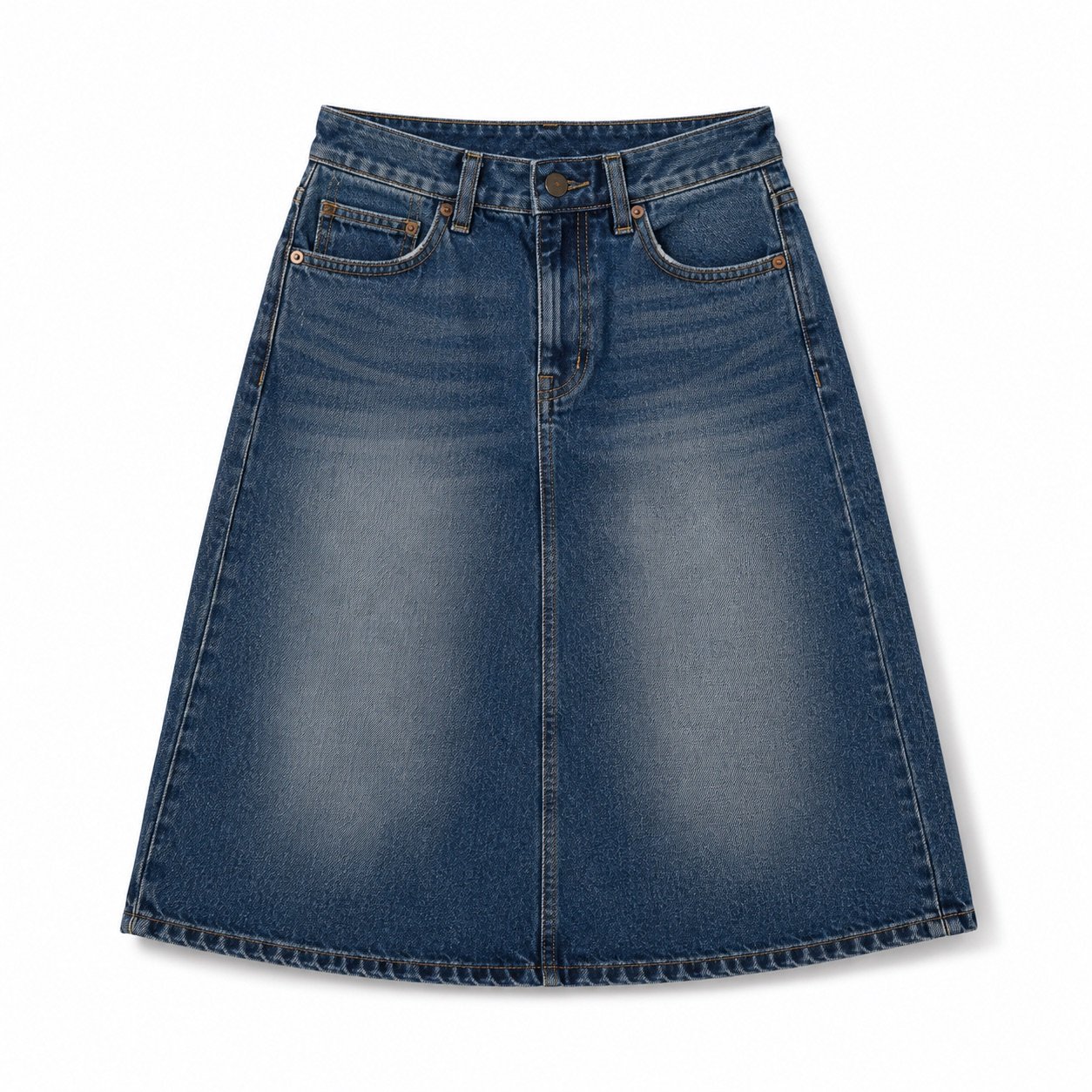 Berwick A-Line Denim Skirt — Skirts & Dresses by YOON SYM. product photograph on a white background.