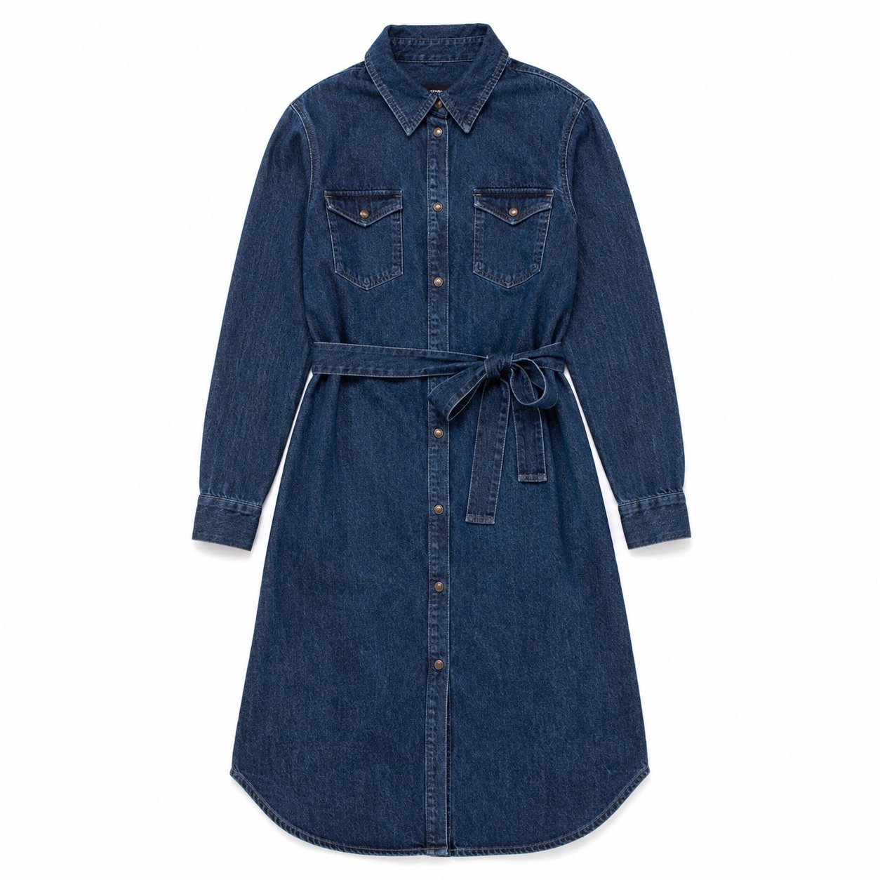 Marshall Denim Shirt Dress — Skirts & Dresses by YOON SYM. product photograph on a white background.