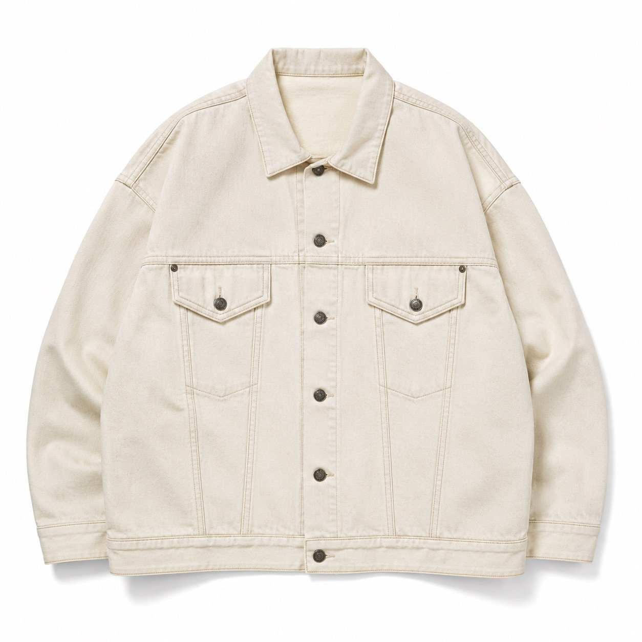 Lexington Oversized Trucker Jacket — Denim Jackets by YOON SYM. product photograph on a white background.
