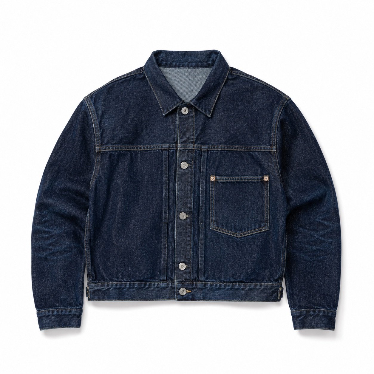 Carnaby Cropped Denim Jacket — Denim Jackets by YOON SYM. product photograph on a white background.