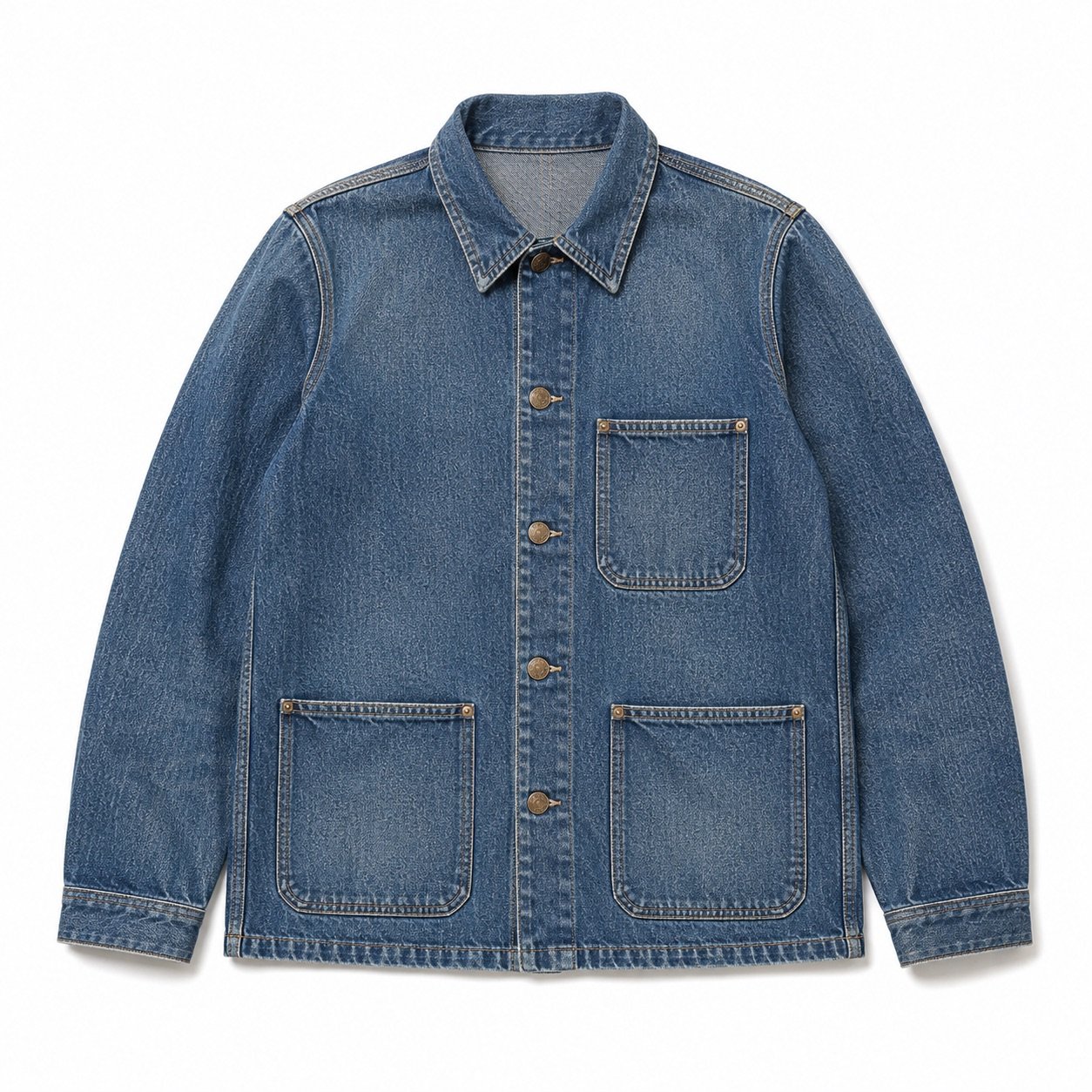 Broadwick Denim Chore Jacket — Denim Jackets by YOON SYM. product photograph on a white background.