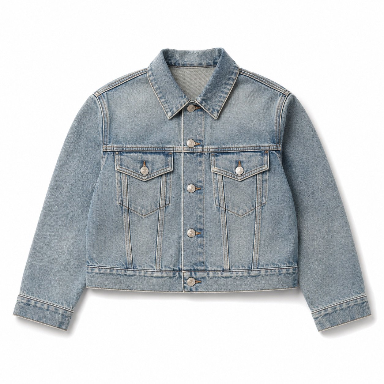 Marshall Cropped Denim Jacket — Denim Jackets by YOON SYM. product photograph on a white background.