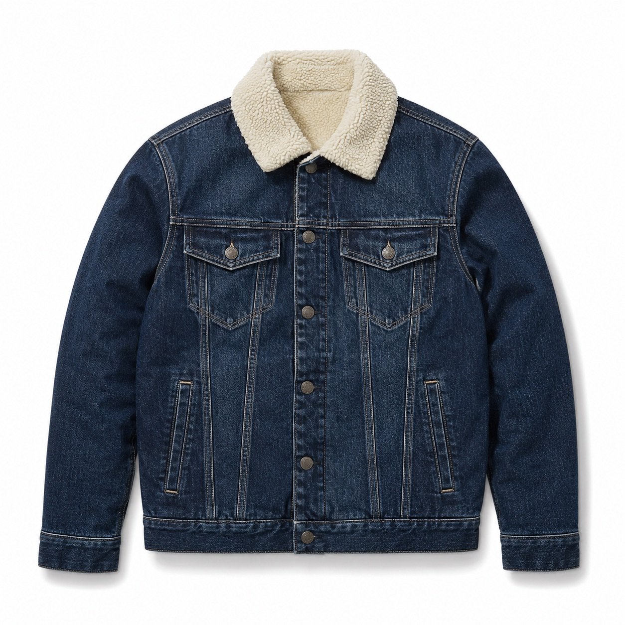 Golden Borg Lined Trucker — Denim Jackets by YOON SYM. product photograph on a white background.