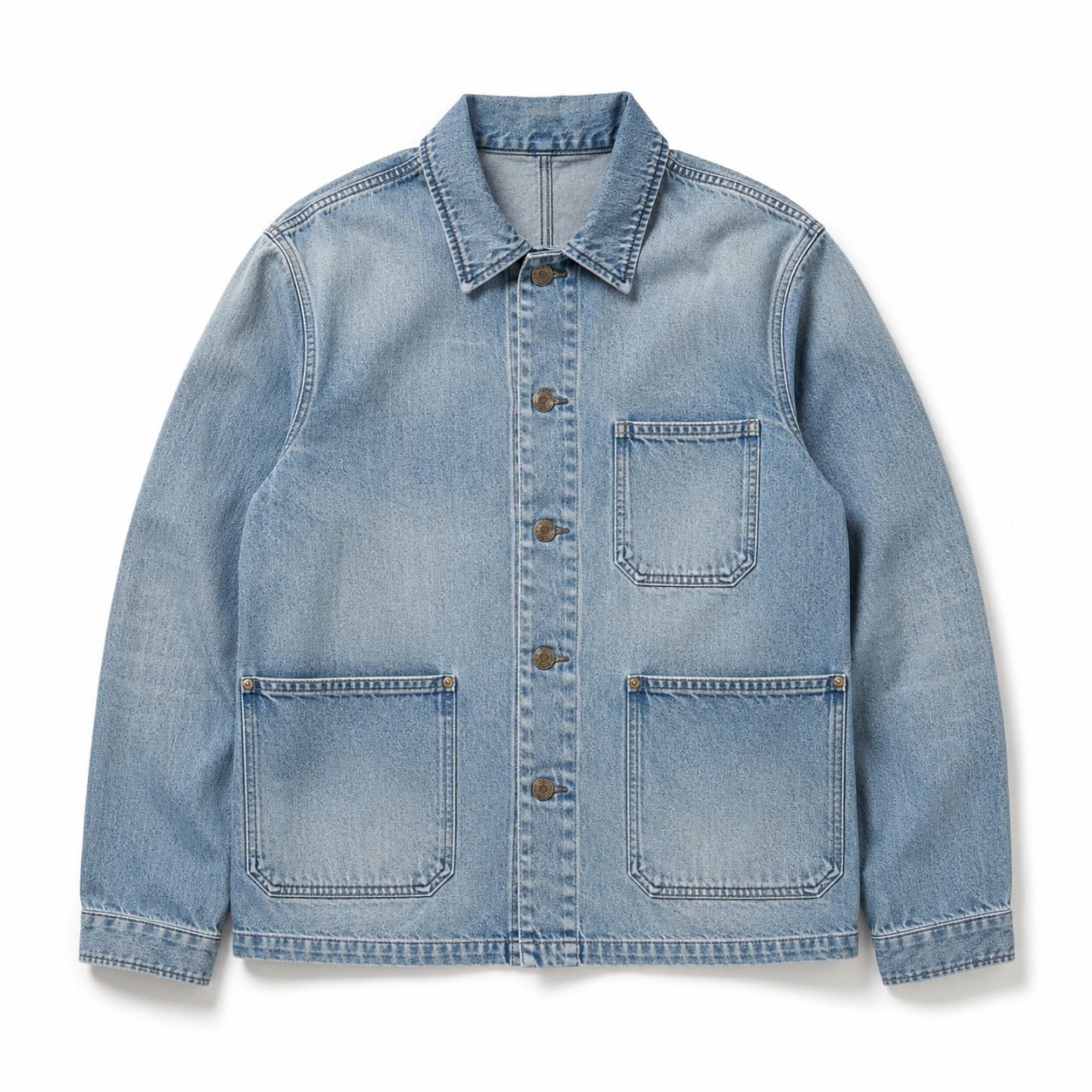 Beak Denim Chore Jacket — Denim Jackets by YOON SYM. product photograph on a white background.