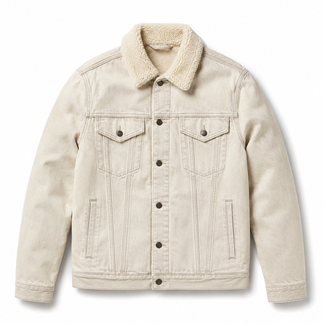 Denman Borg Lined Trucker — Denim Jackets by YOON SYM. product photograph on a white background.