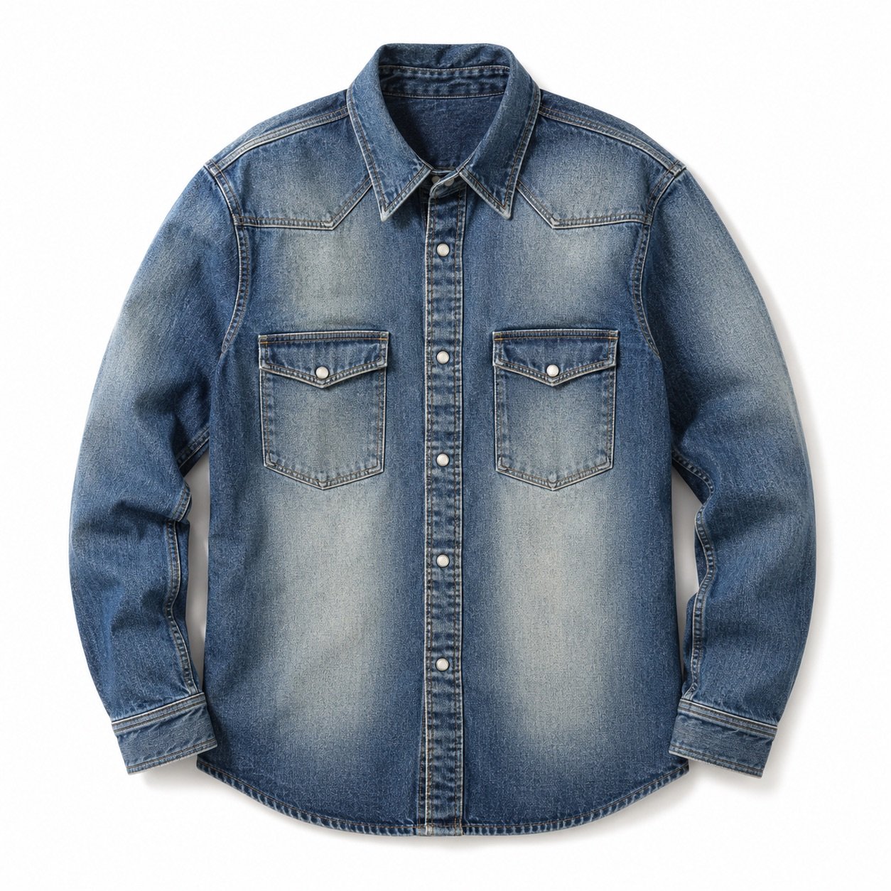 Berwick Denim Shirt Jacket — Denim Jackets by YOON SYM. product photograph on a white background.