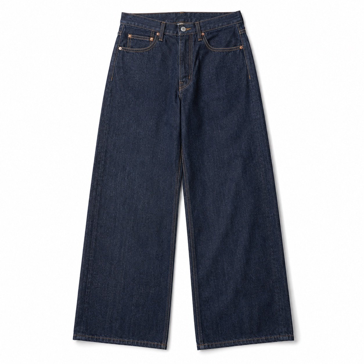 YOON SYM: Soho Wide Leg Jean, Jeans, photographed lying flat.