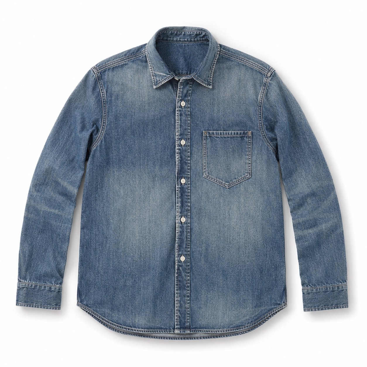 Marshall Chambray Shirt — Denim Shirts by YOON SYM. product photograph on a white background.